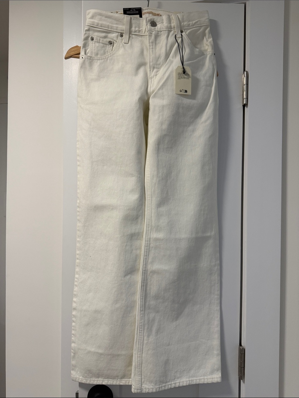 Levi's White Boot Cut Jeans